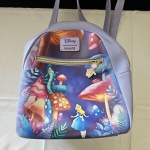 Loungefly Alice In Wonderland Mini Backpack EUC